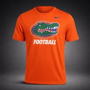 Nike Dri-Fit Florida Gators Football Shirt Orange Performance Tee Mens L
